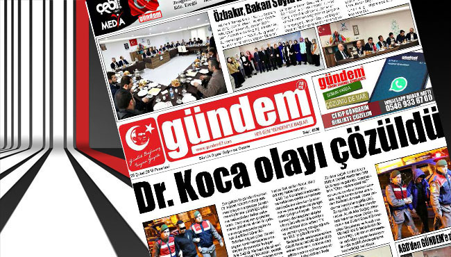 26 Şubat 2018 Gündem Gazetesi