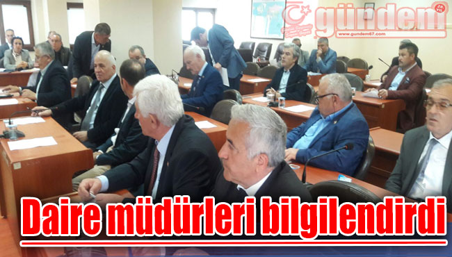 Daire müdürleri bilgilendirdi