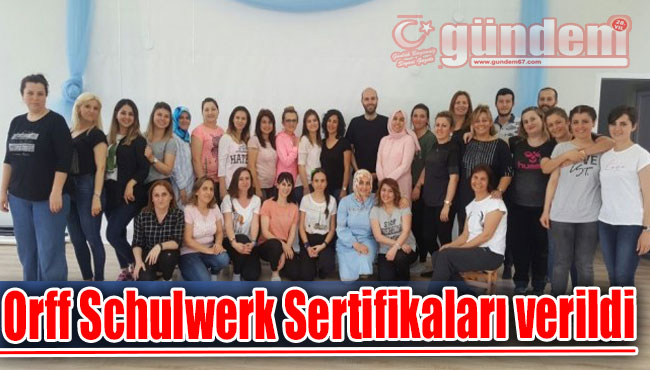 Orff Schulwerk Sertifikaları verildi