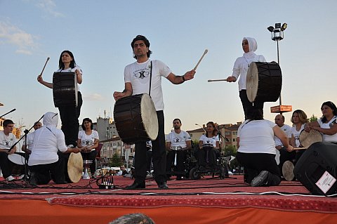 ZONGULDAK´TAN ENGELLİLER DE KATILDI