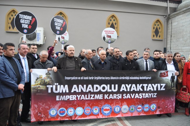 Bartın'da Zeytin Dalı Harekatı'na destek...