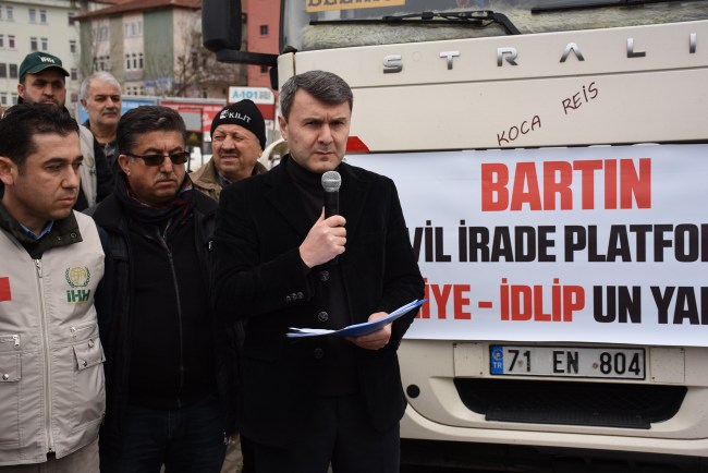 Bartın'dan Suriyelilere insani yardım..