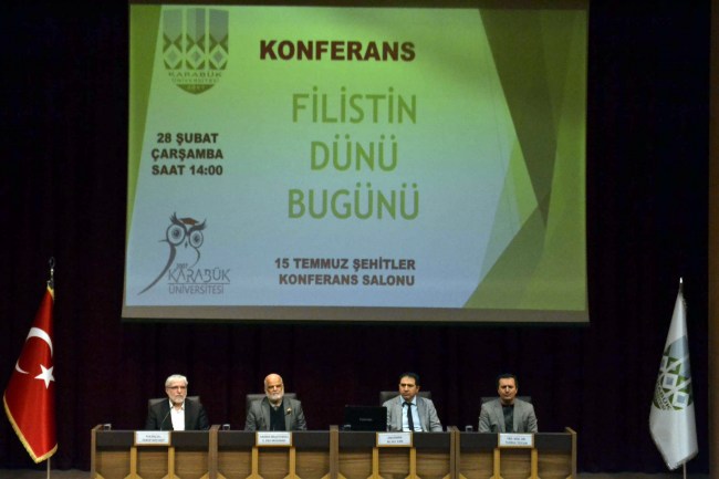 "Filistin'in Dünü Bugünü" konferansı