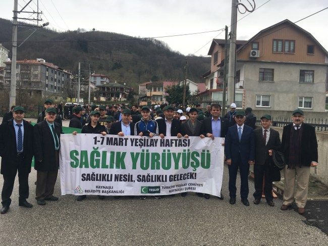 Kaynaşlı'da sağlık için yürüyüş yapıldı