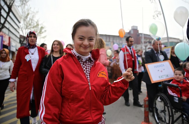 Düzce'de Down Sendromu Farkındalık Günü yürüyüşü