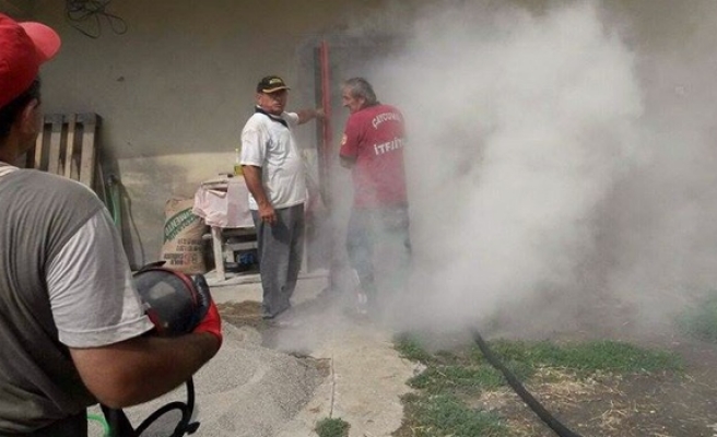 Kaynak makinesinden sıçrayan kıvılcım yangına sebep oldu