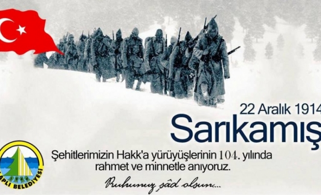 Başkan Tekin’in Sarıkamış Şehitlerini andı