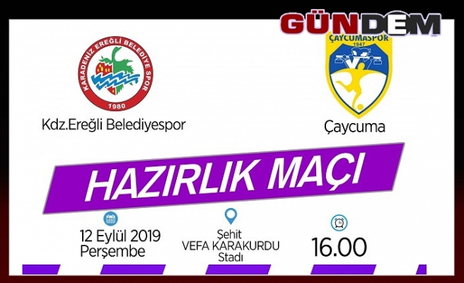 Ereğli Belediyespor hazırlık maçına çıkıyor