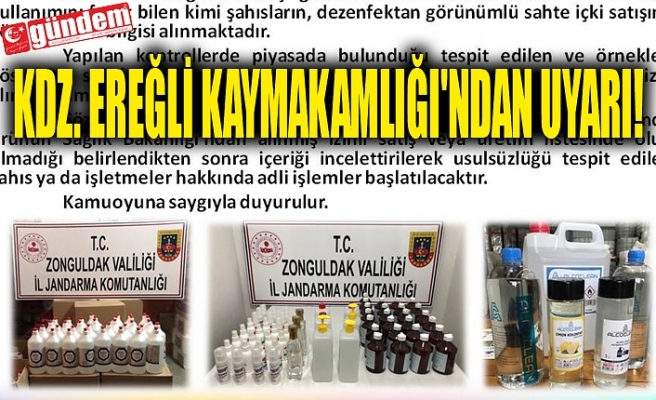 KDZ. EREĞLİ KAYMAKAMLIĞI'NDAN UYARI!