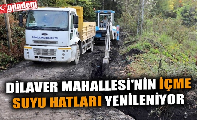 DİLAVER MAHALLESİ'NİN İÇME SUYU HATLARI YENİLENİYOR