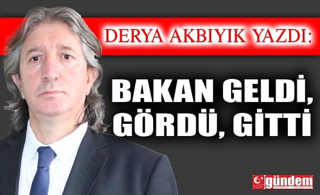 BAKAN GELDİ, GÖRDÜ, GİTTİ