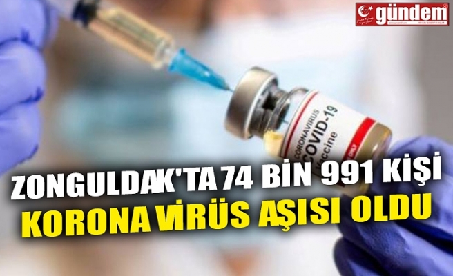 ZONGULDAK'TA 74 BİN 991 KİŞİ KORONA VİRÜS AŞISI OLDU