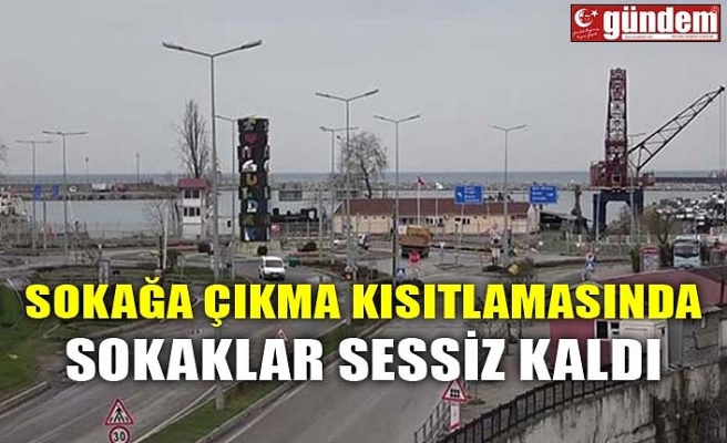 SOKAĞA ÇIKMA KISITLAMASINDA SOKAKLAR SESSİZ KALDI