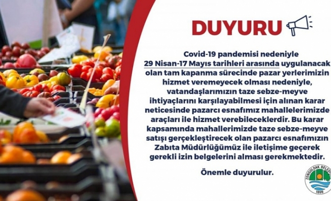 ZONGULDAK BELEDİYESİ'NDEN DUYURU