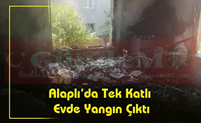 Alaplı’da Tek Katlı Evde Yangın Çıktı