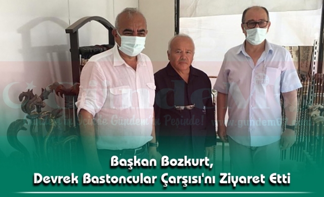 Başkan Bozkurt, Devrek Bastoncular Çarşısı'nı Ziyaret Etti