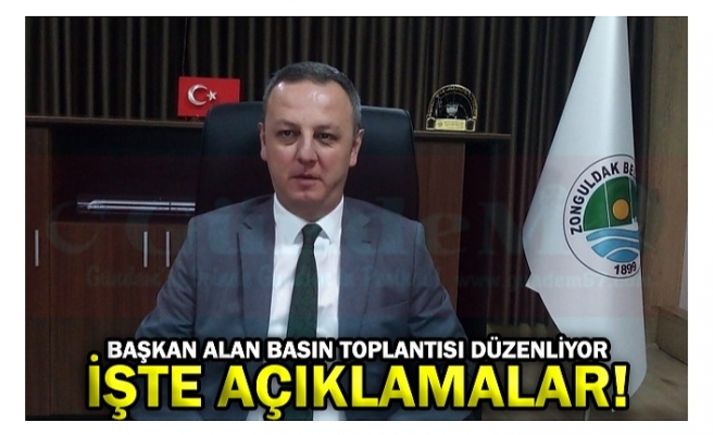 BAŞKAN ALAN BASIN TOPLANTISI DÜZENLİYOR İŞTE AÇIKLAMALAR!