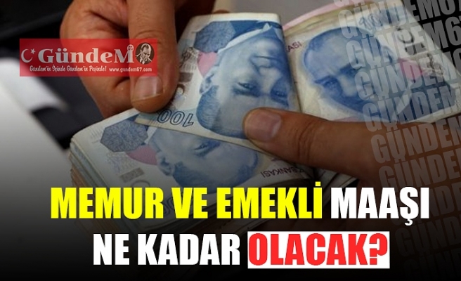 MEMUR VE EMEKLİ MAAŞI NE KADAR OLACAK?