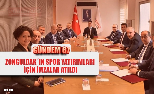 ZONGULDAK´IN SPOR YATIRIMLARI  İÇİN İMZALAR ATILDI