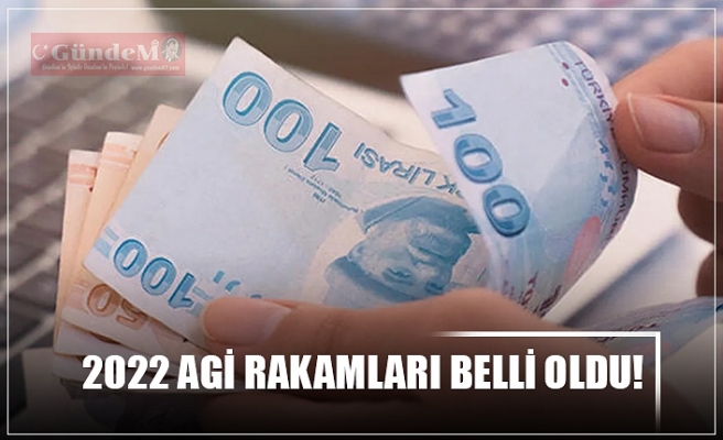 2022 AGİ RAKAMLARI BELLİ OLDU!