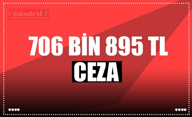 706 BİN 895 TL CEZA