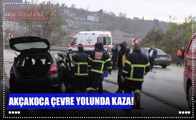 AKÇAKOCA ÇEVRE YOLUNDA KAZA!