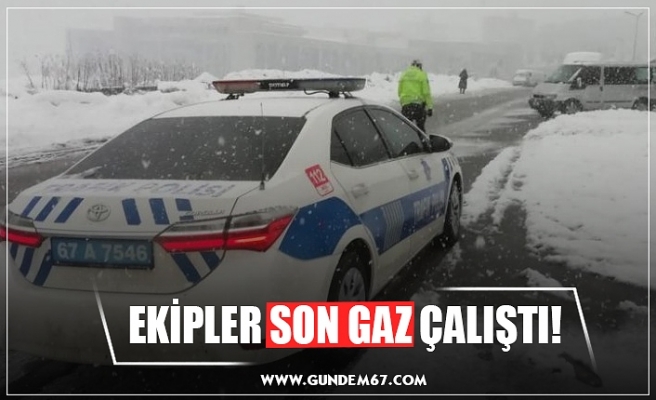 EKİPLER SON GAZ ÇALIŞTI!