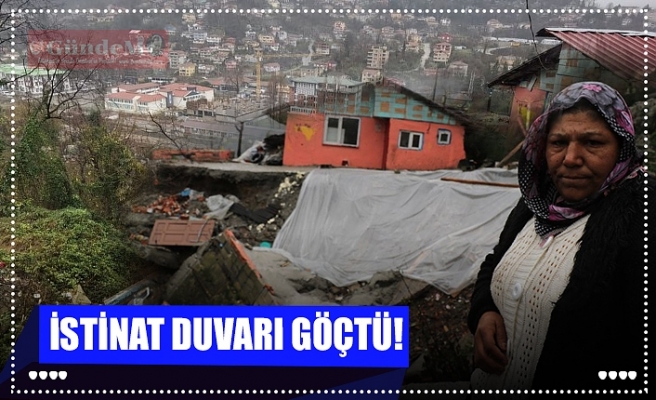 İSTİNAT DUVARI ÇÖKTÜ!