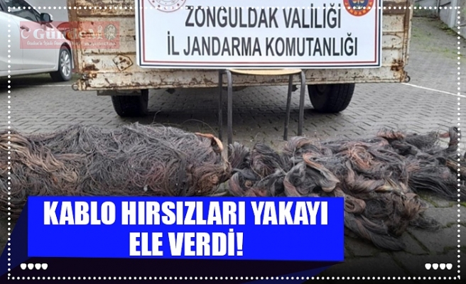 KABLO HIRSIZLARI YAKAYI ELE VERDİ!