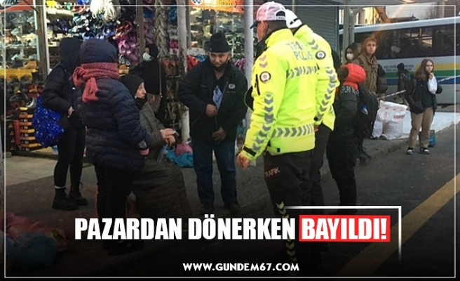 PAZARDAN DÖNERKEN BAYILDI!