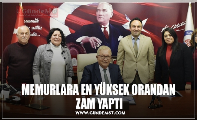 MEMURLARA EN YÜKSEK ORANDAN ZAM YAPTI