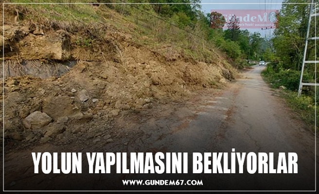 YOLUN YAPILMASINI BEKLİYORLAR