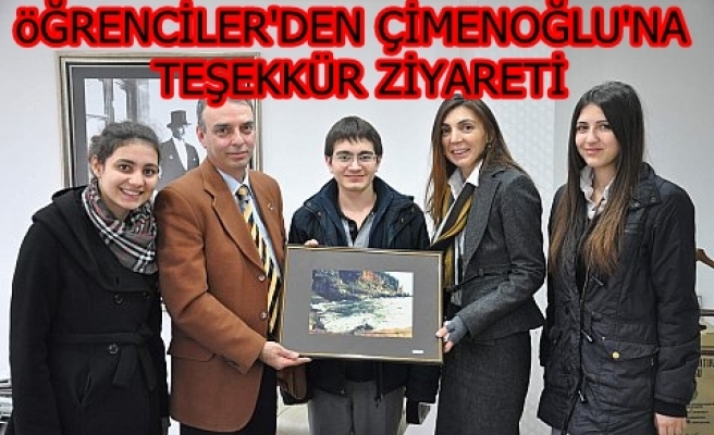 ÇİMENOĞLU´NA TEŞEKKÜR ZİYARETİ