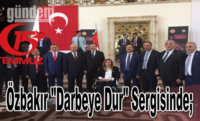 Özbakır "Darbeye Dur" sergisinde