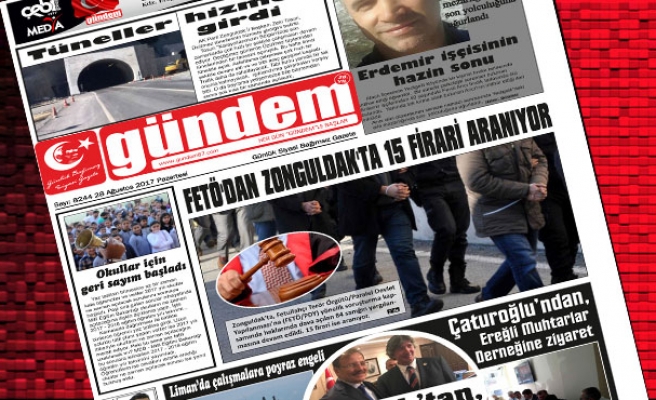 28 Ağustos 2017 Gündem Gazetesi