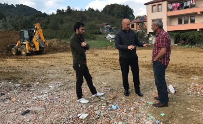 Boğaziçi'ne Kapalı Pazar Yeri için hafriyat çalışması