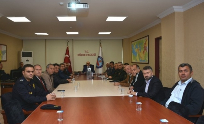 Düzce'de Güvenlik tedbirleri görüşüldü