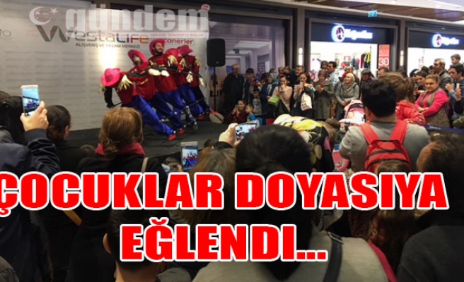 Çocuklar doyasıya eğlendi...