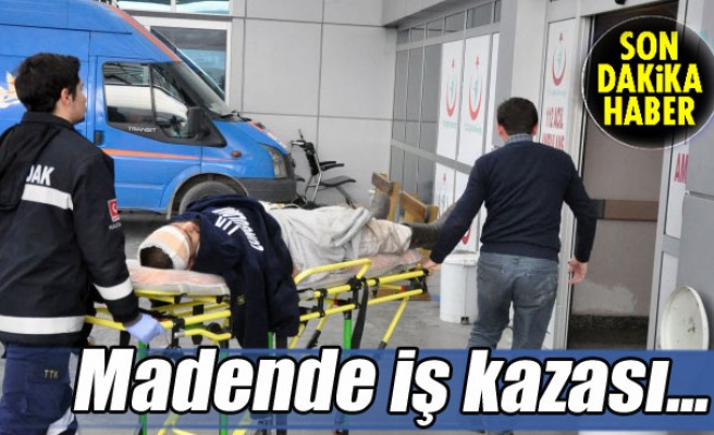 Madende iş kazası...