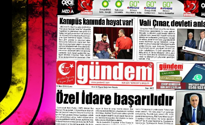 16 Mart 2018 Gündem Gazetesi