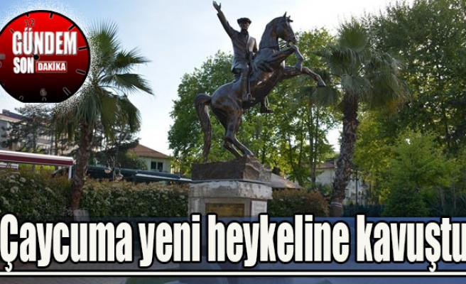 Çaycuma yeni heykeline kavuştu