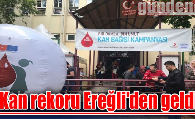 Kan rekoru Ereğli'den geldi