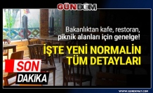 İçişleri Bakanlığı'ndan restoran, kafe ve piknik alanları için genelge...