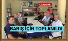 BARIŞ İÇİN TOPLANILDI.