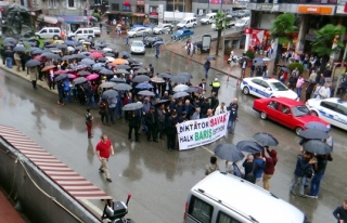 Terör saldırısı Zonguldakta da protesto edildi