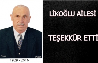 Teşekkür ilanı