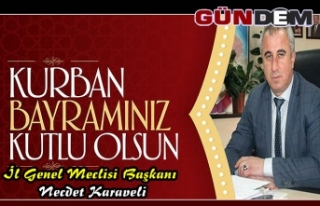 Başkan Karaveli Kurban Bayramını kutladı