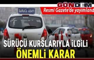 Sürücü kurslarına 'kota' geldi