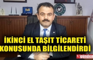 İL TİCARET MÜDÜRÜ MADEN, İKİNCİ EL TAŞIT...