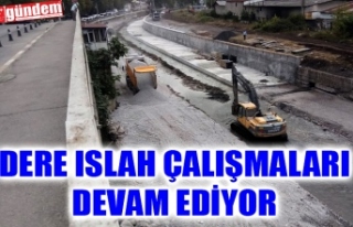 ZONGULDAK'TA DERE ISLAH ÇALIŞMALARI DEVAM EDİYOR